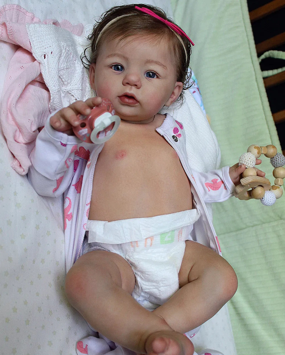 Custom Handmade Silicone Baby | 23” Realistic Toddler Doll " Becky" | Full Body Silicone Reborn Baby Girl