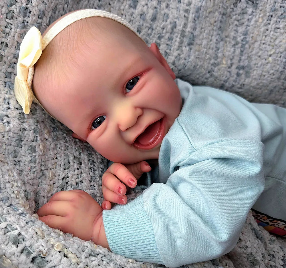 Full Body Silicone Reborn Baby Girl “Amelia” | 23” Realistic Toddler Doll | Custom Handmade Silicone Baby