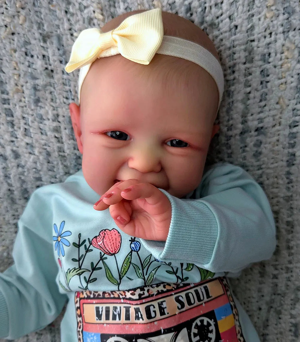 Full Body Silicone Reborn Baby Girl “Amelia” | 23” Realistic Toddler Doll | Custom Handmade Silicone Baby