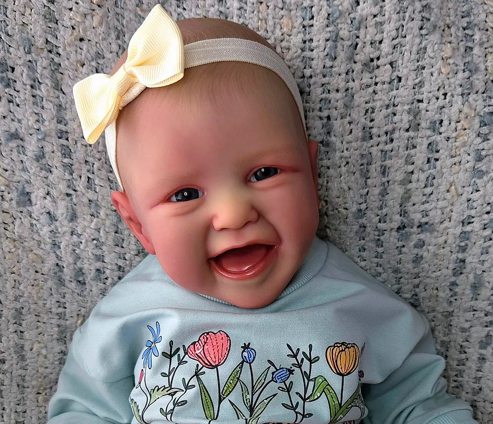 Full Body Silicone Reborn Baby Girl “Amelia” | 23” Realistic Toddler Doll | Custom Handmade Silicone Baby