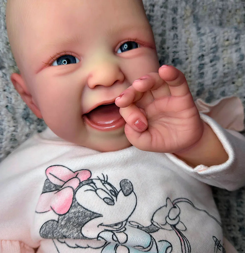 Full Body Silicone Reborn Baby Girl “Amelia” | 23” Realistic Toddler Doll | Custom Handmade Silicone Baby