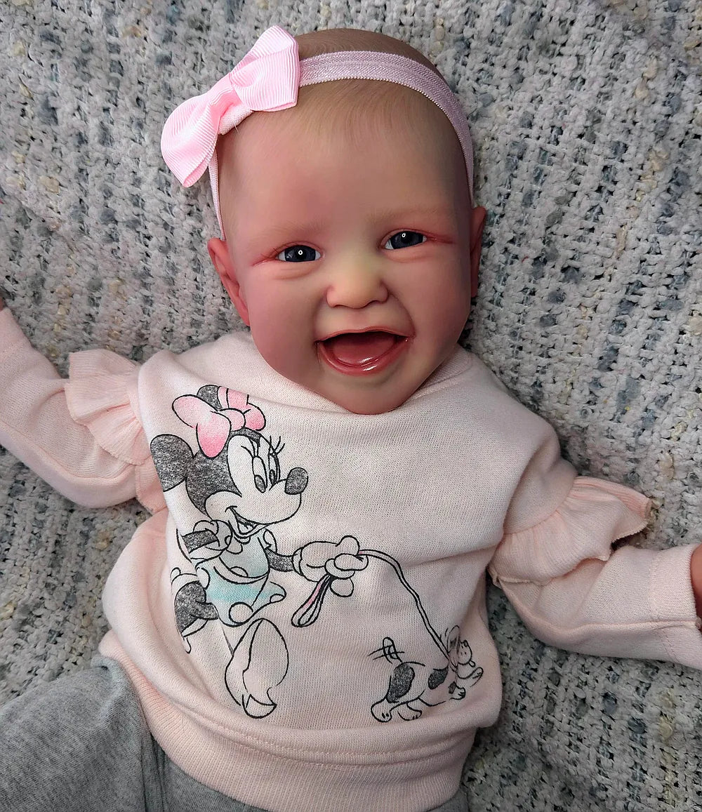 Full Body Silicone Reborn Baby Girl “Amelia” | 23” Realistic Toddler Doll | Custom Handmade Silicone Baby