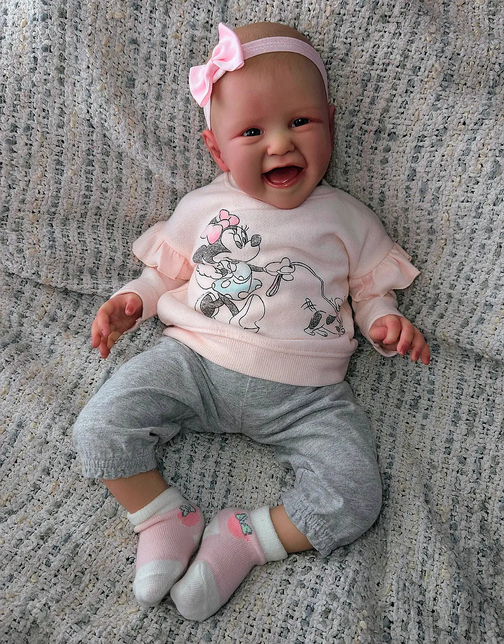 Full Body Silicone Reborn Baby Girl “Amelia” | 23” Realistic Toddler Doll | Custom Handmade Silicone Baby