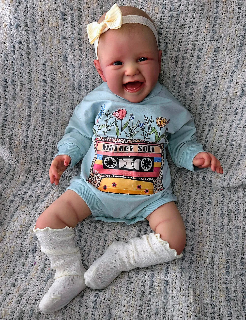 Full Body Silicone Reborn Baby Girl “Amelia” | 23” Realistic Toddler Doll | Custom Handmade Silicone Baby