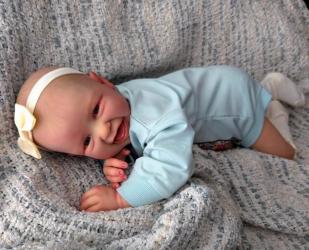 Full Body Silicone Reborn Baby Girl “Amelia” | 23” Realistic Toddler Doll | Custom Handmade Silicone Baby