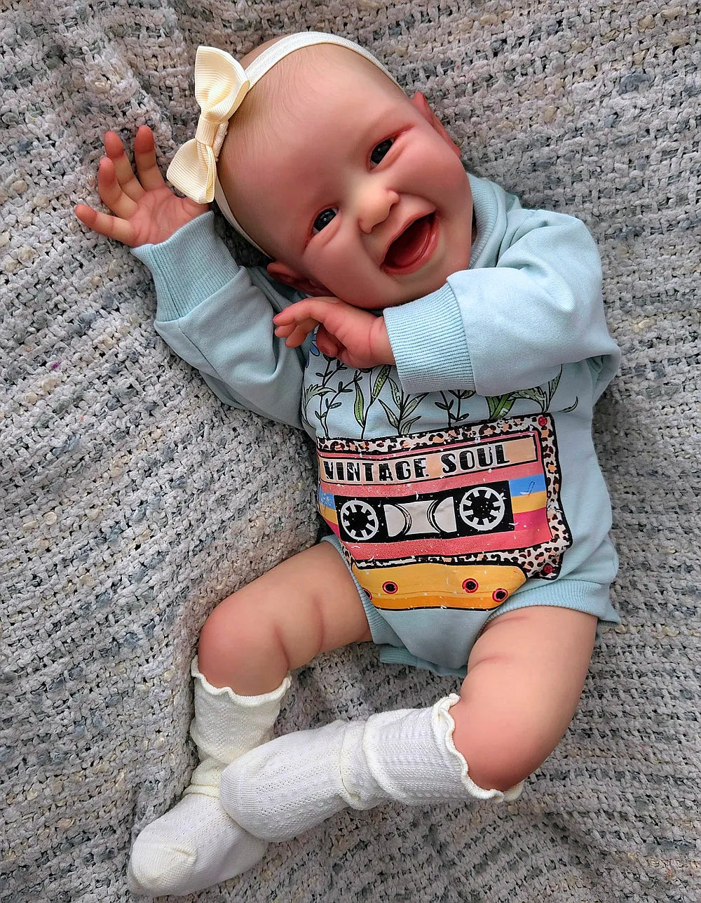 Full Body Silicone Reborn Baby Girl “Amelia” | 23” Realistic Toddler Doll | Custom Handmade Silicone Baby