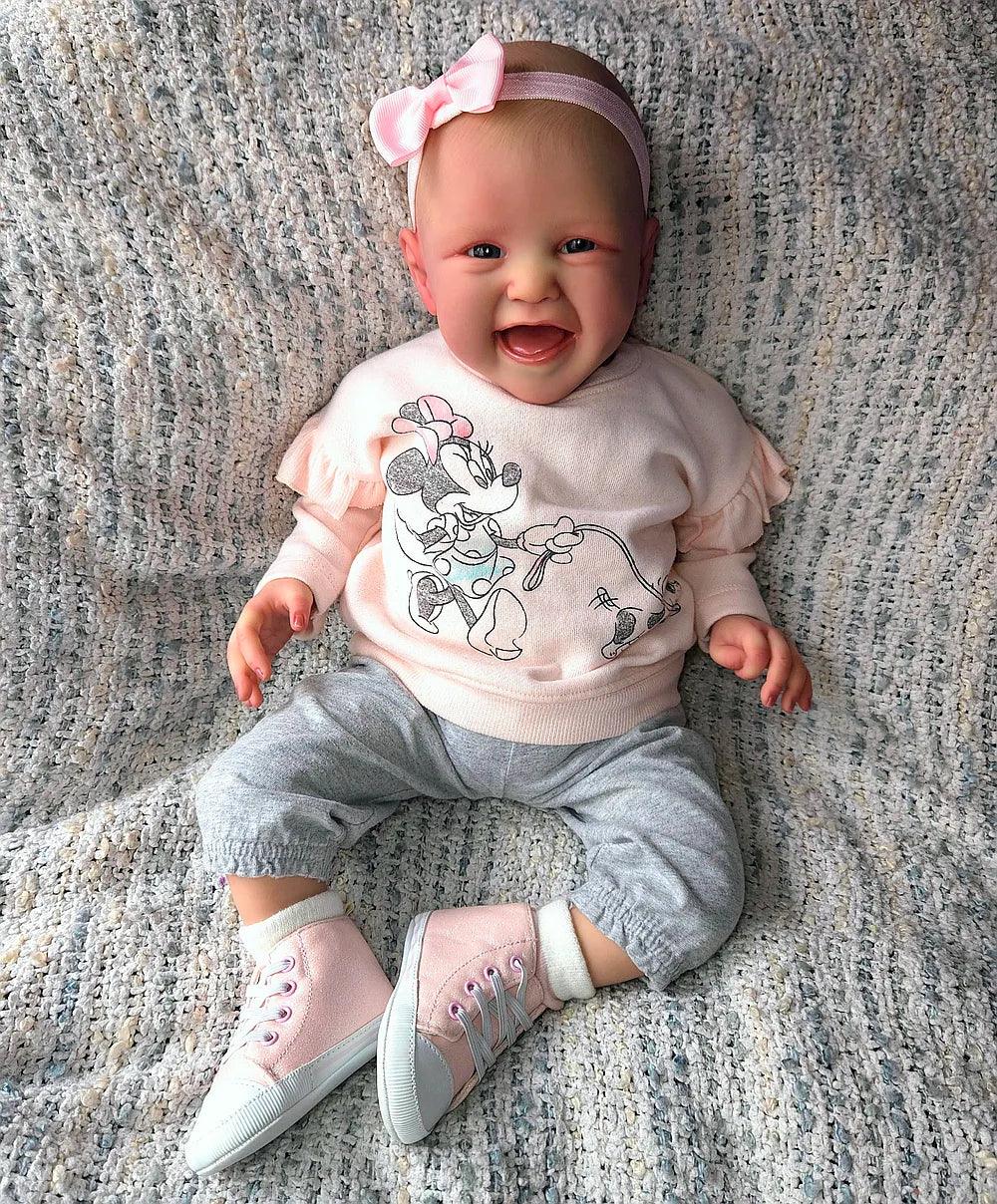 Full Body Silicone Reborn Baby Girl “Amelia” | 23” Realistic Toddler Doll | Custom Handmade Silicone Baby