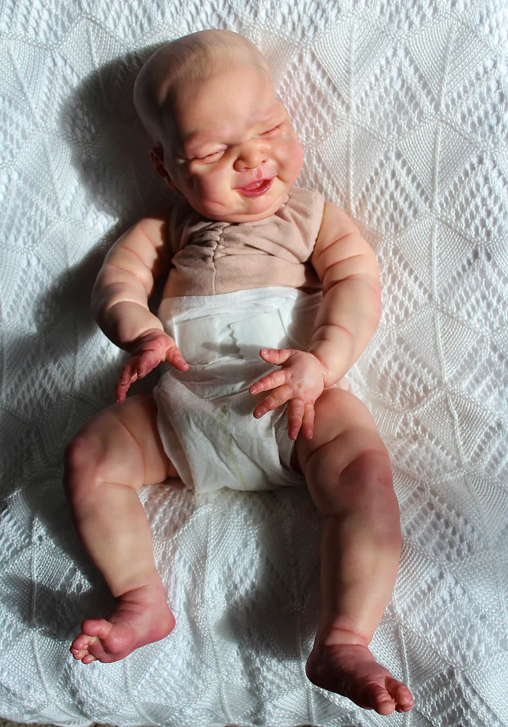 Full Body Silicone Reborn Baby Girl “Hannah” | 23” Realistic Toddler Doll | Custom Handmade Silicone Baby