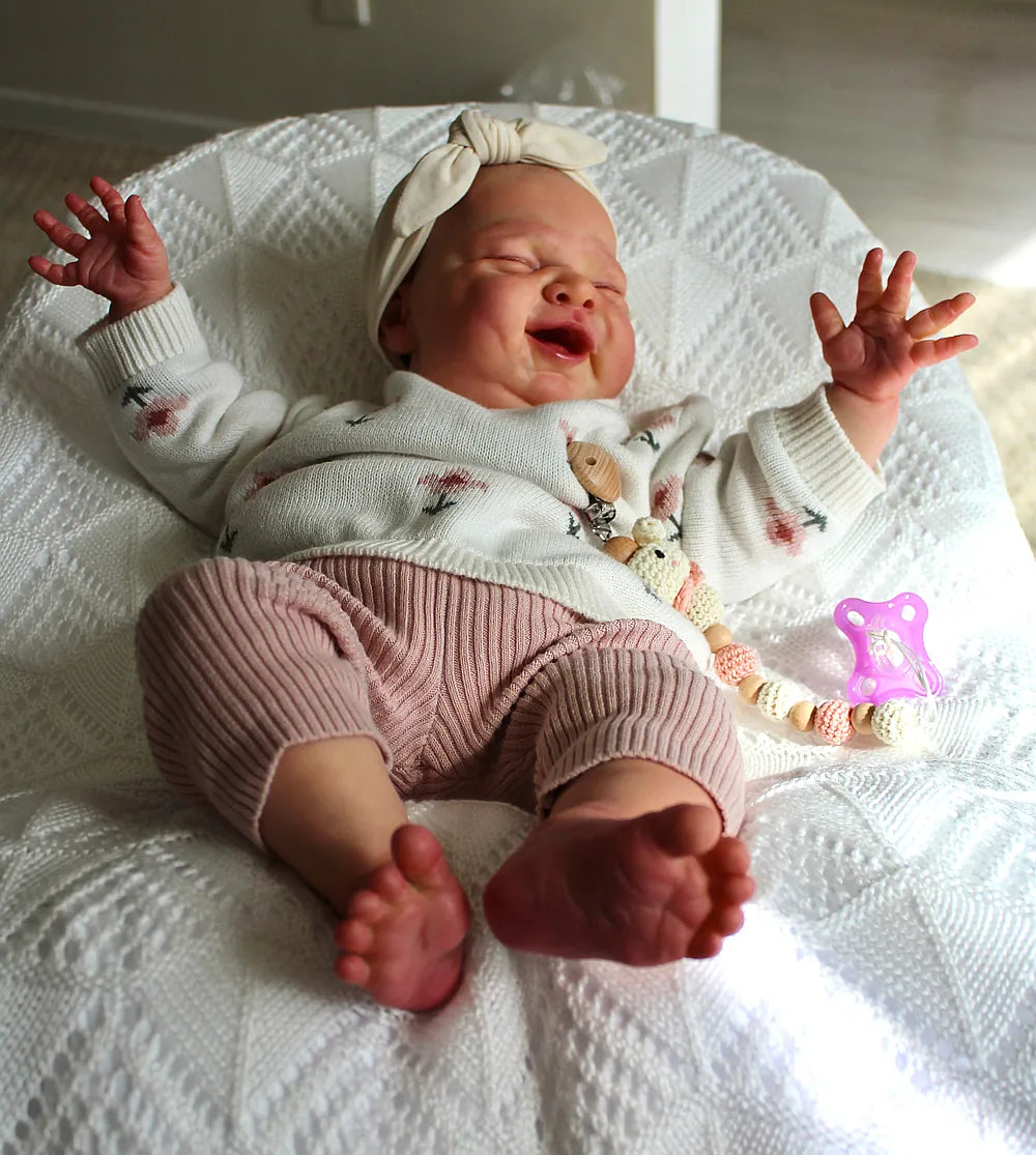Full Body Silicone Reborn Baby Girl “Hannah” | 23” Realistic Toddler Doll | Custom Handmade Silicone Baby