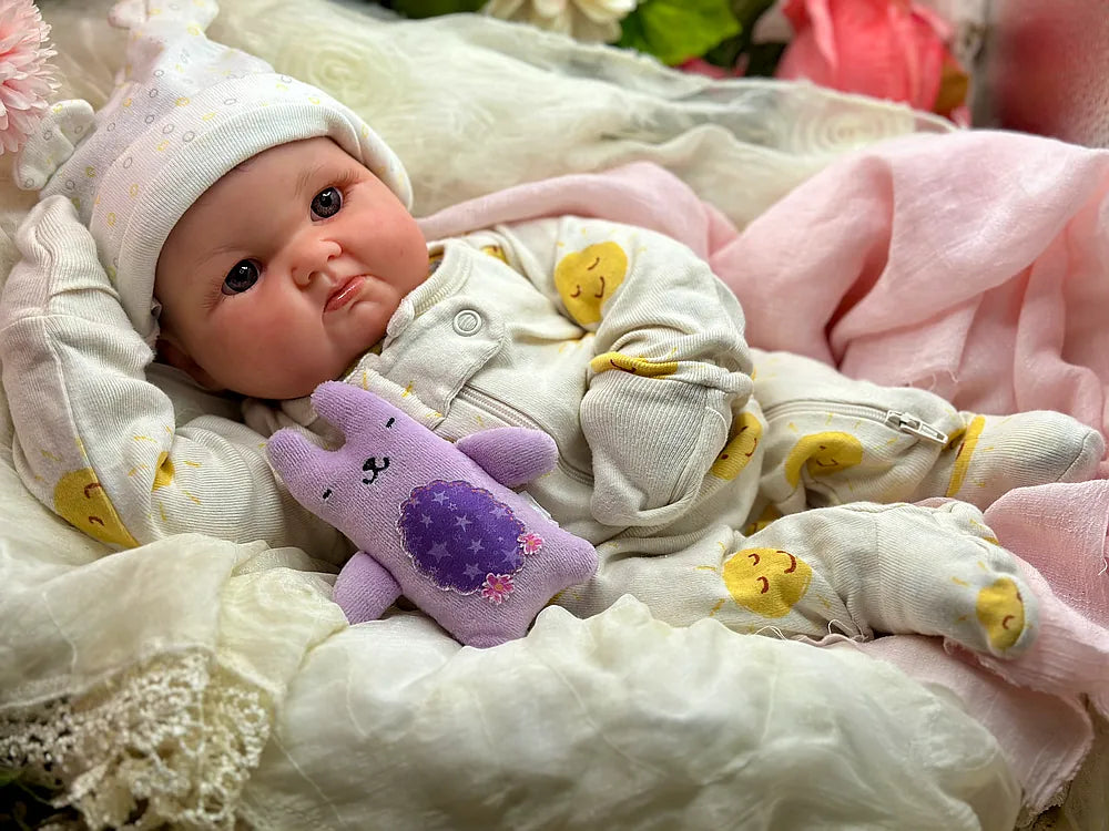 23” Realistic Toddler Doll " Suzi " | Full Body Silicone Reborn Baby Girl | Custom Handmade Silicone Baby