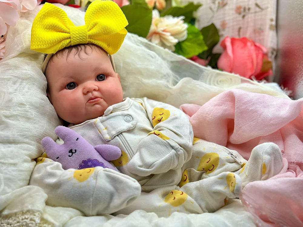 23” Realistic Toddler Doll " Suzi " | Full Body Silicone Reborn Baby Girl | Custom Handmade Silicone Baby