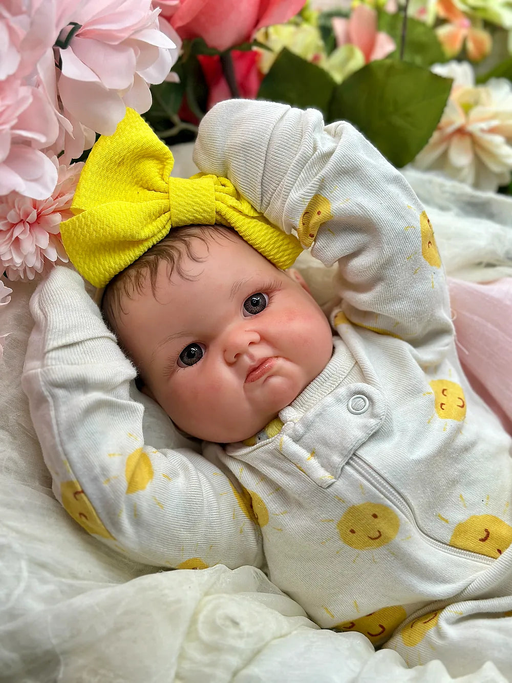 23” Realistic Toddler Doll " Suzi " | Full Body Silicone Reborn Baby Girl | Custom Handmade Silicone Baby