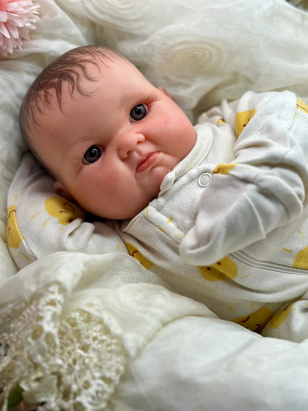 23” Realistic Toddler Doll " Suzi " | Full Body Silicone Reborn Baby Girl | Custom Handmade Silicone Baby
