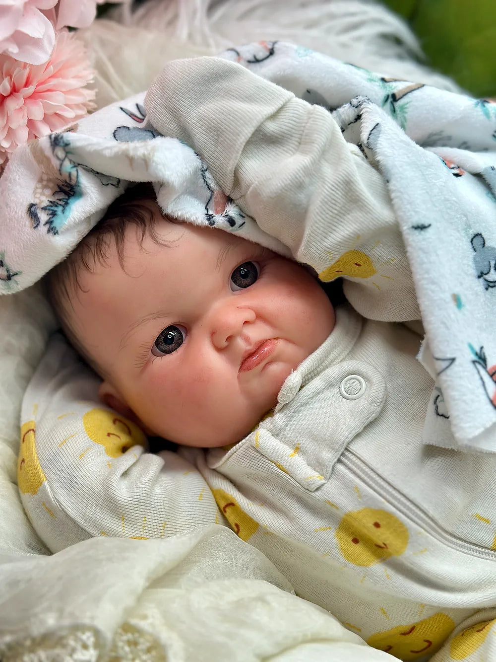 23” Realistic Toddler Doll " Suzi " | Full Body Silicone Reborn Baby Girl | Custom Handmade Silicone Baby
