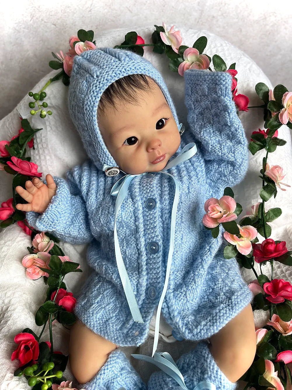 Full Body Silicone Reborn Baby Girl “Jolie” | 23” Realistic Toddler Doll | Custom Handmade Silicone Baby