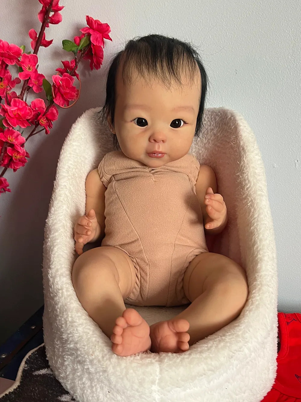 Full Body Silicone Reborn Baby Girl “Jolie” | 23” Realistic Toddler Doll | Custom Handmade Silicone Baby