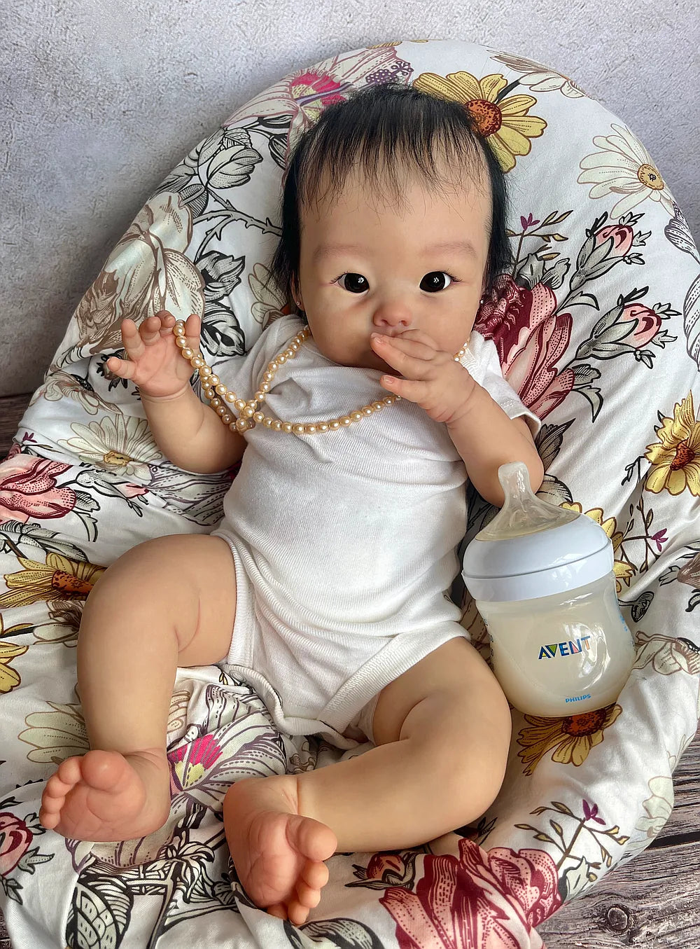 Full Body Silicone Reborn Baby Girl “Jolie” | 23” Realistic Toddler Doll | Custom Handmade Silicone Baby