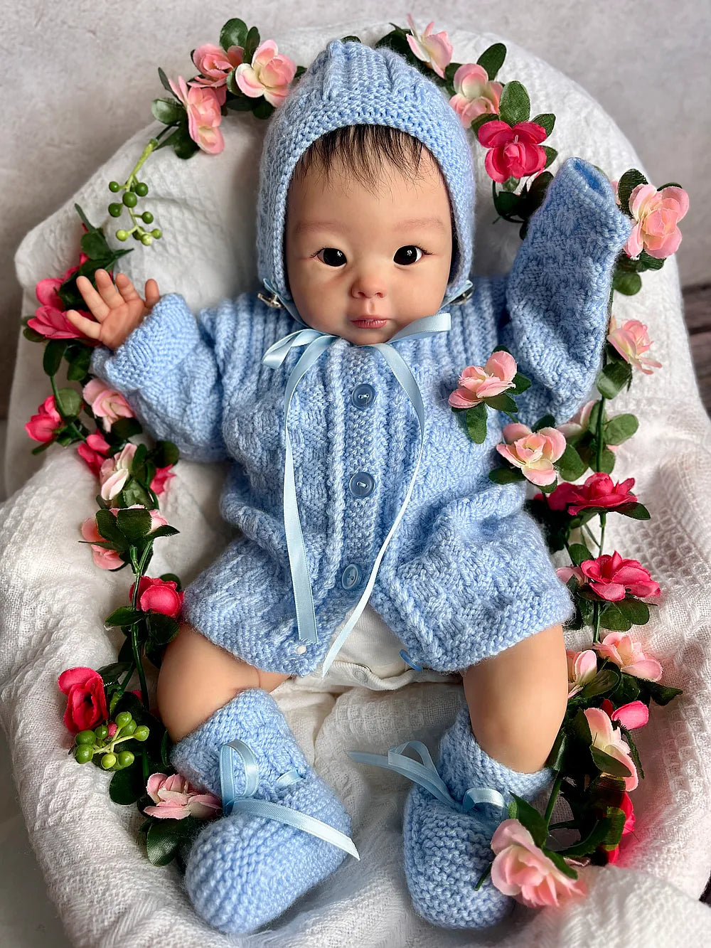 Full Body Silicone Reborn Baby Girl “Jolie” | 23” Realistic Toddler Doll | Custom Handmade Silicone Baby