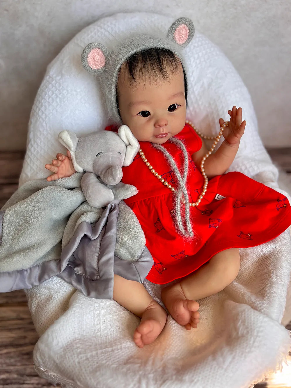 Full Body Silicone Reborn Baby Girl “Jolie” | 23” Realistic Toddler Doll | Custom Handmade Silicone Baby