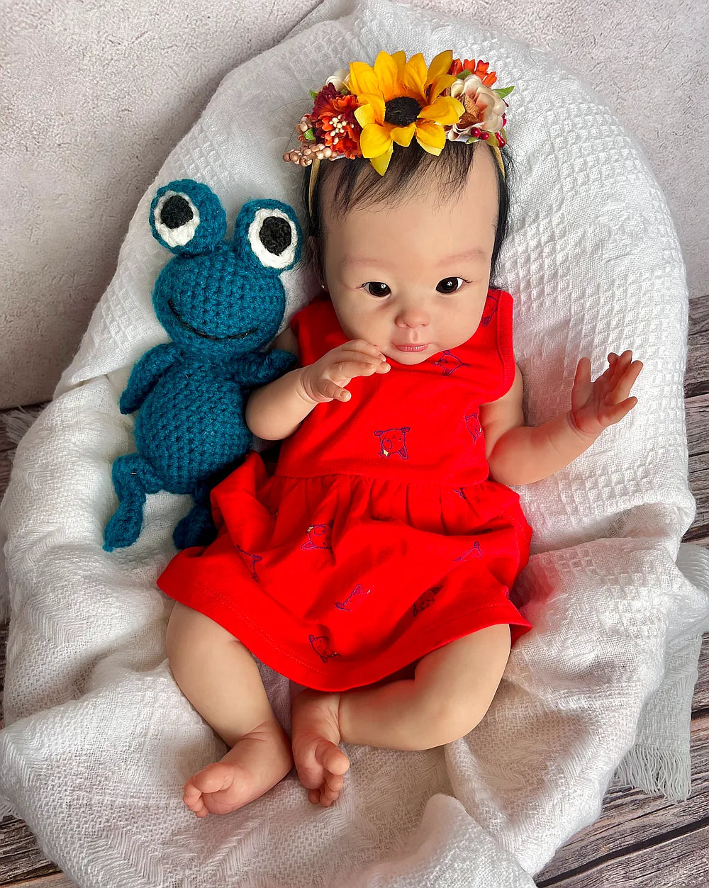 Full Body Silicone Reborn Baby Girl “Jolie” | 23” Realistic Toddler Doll | Custom Handmade Silicone Baby