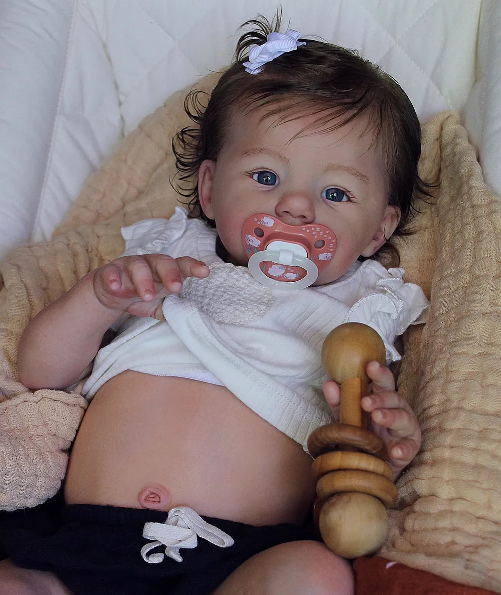 Custom Handmade Silicone Baby | 23” Realistic Toddler Doll " Becky" | Full Body Silicone Reborn Baby Girl