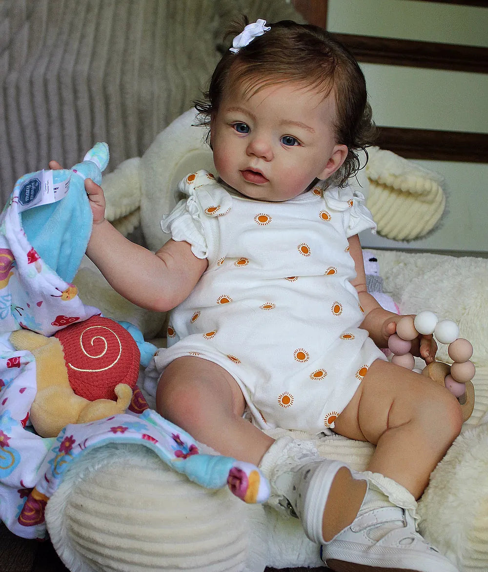 Custom Handmade Silicone Baby | 23” Realistic Toddler Doll " Becky" | Full Body Silicone Reborn Baby Girl