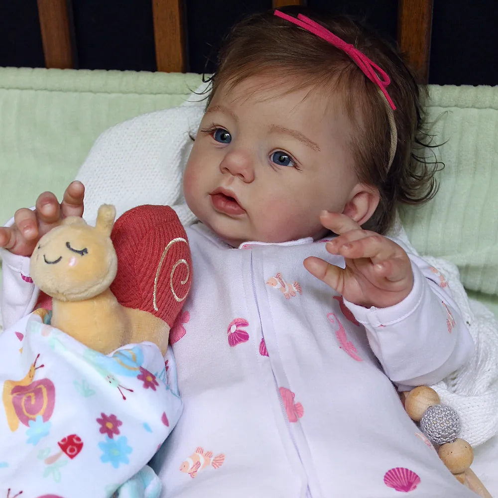 Custom Handmade Silicone Baby | 23” Realistic Toddler Doll " Becky" | Full Body Silicone Reborn Baby Girl
