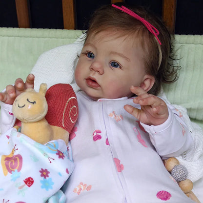 Custom Handmade Silicone Baby | 23” Realistic Toddler Doll " Becky" | Full Body Silicone Reborn Baby Girl
