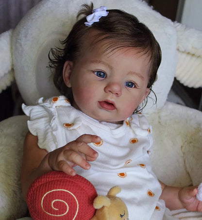 Custom Handmade Silicone Baby | 23” Realistic Toddler Doll " Becky" | Full Body Silicone Reborn Baby Girl