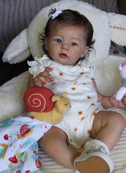 Custom Handmade Silicone Baby | 23” Realistic Toddler Doll " Becky" | Full Body Silicone Reborn Baby Girl
