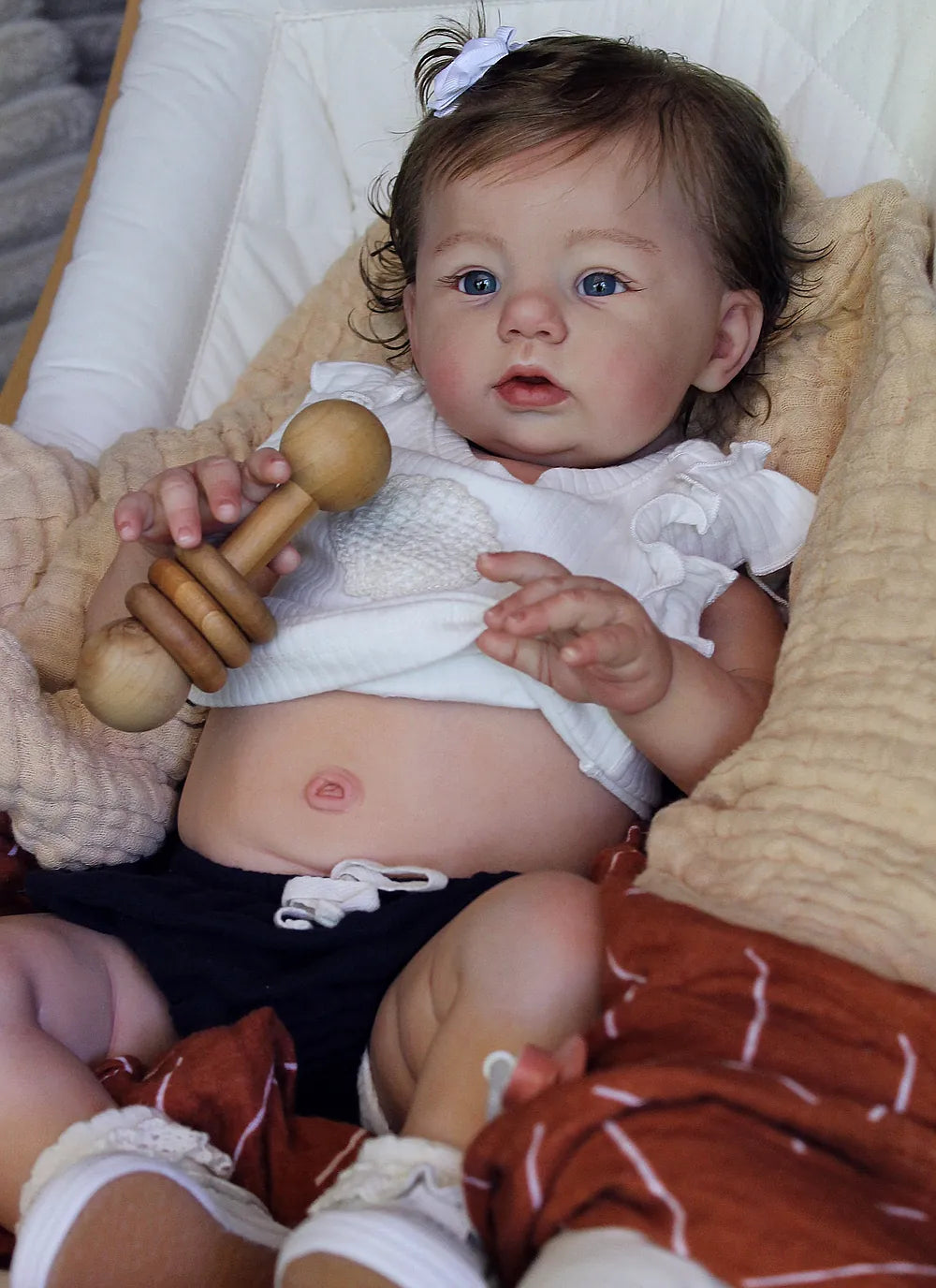 Custom Handmade Silicone Baby | 23” Realistic Toddler Doll " Becky" | Full Body Silicone Reborn Baby Girl
